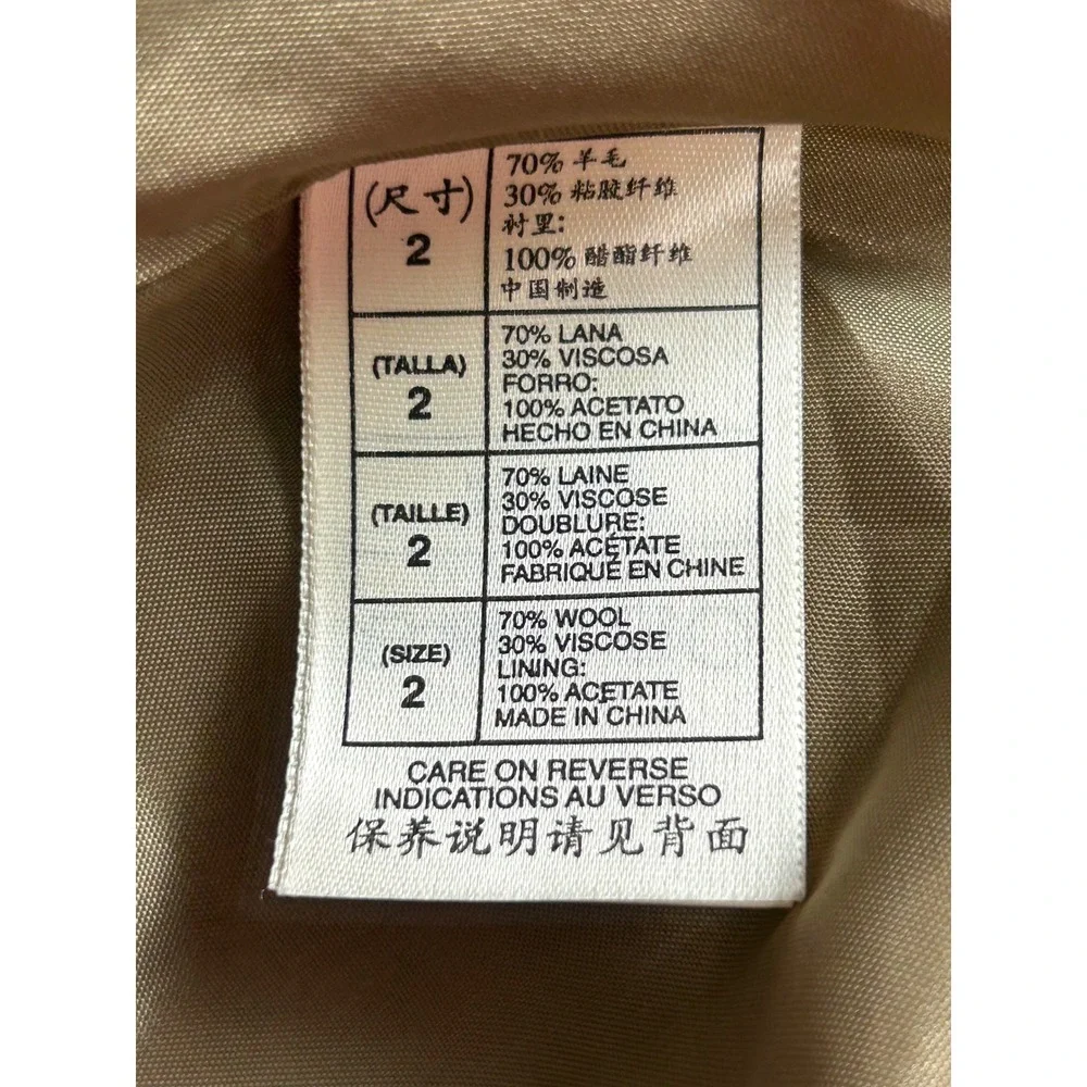 NWT Max Studio Wool Blend Tweed A-Line Skirt Grey Black 4308P17 Size 2